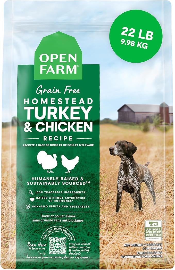 Open Farm Grain-Free Dry Dog Food – Turkey & Chicken Recipe