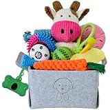 Toozey 7-Pack Small Dog Toys Variety and Value for Teething Puppies