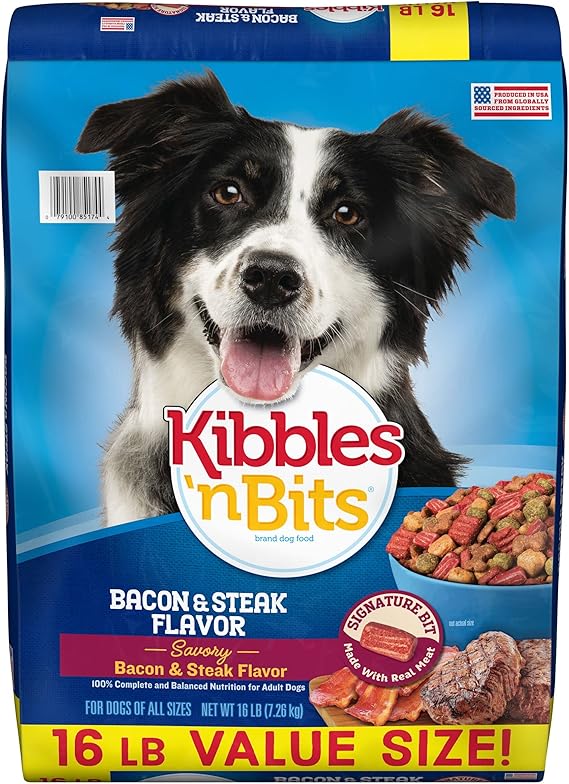 Kibbles 'n Bits Bacon & Steak Flavor for Adult Dogs