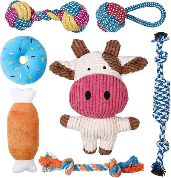 Toozey 7-Pack Small Dog Toys
